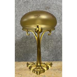 Lampe Champignon Style Art Nouveau Signée P Lucas Et Vianne