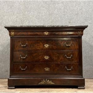 Commode Parisienne époque Louis Philippe En Acajou