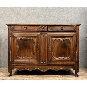 Large Louis XV Period Buffet In Walnut And Oak 