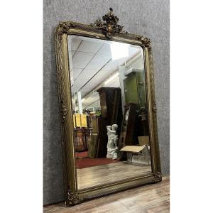 Très Grand Miroir Doré époque Napoléon III 