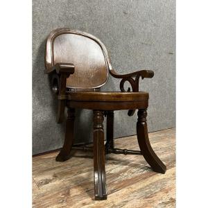 After Thonet: Rare Liner Armchair In Bent Wood