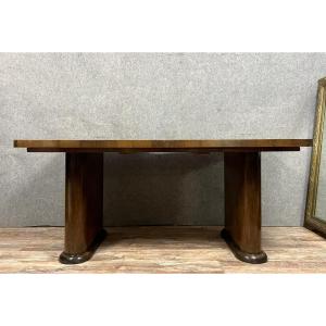 Art Deco Period Extending Table In Walnut