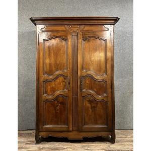 Provencal Louis XV Period Wardrobe In Walnut