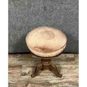 Tabouret De Piano En Bois Massif