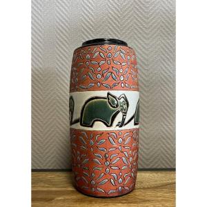 Ceramics From The South Of France: Art Nouveau Elephant Vase 