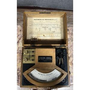 Vintage French Watt Meter Scientific Apparatus In Original Box  