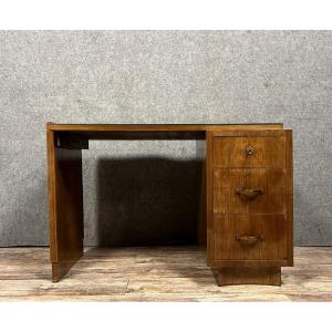 Art Deco Mahogany Center Desk