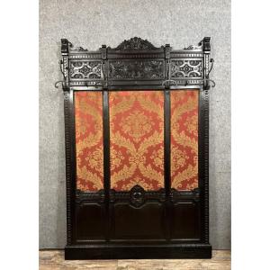 Italian Renaissance Style Carved Solid Wood Coat Rack Circa 1850