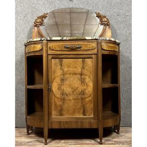 After Louis Majorelle, Nancy School: Art Nouveau / Art Deco Period Buffet In Walnut