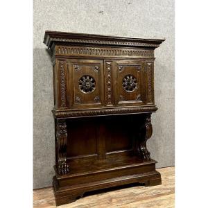 Cabinet Dressoir Style Renaissance En Chêne