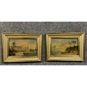 Cleto Capri: Two Orientalist Watercolors From The Late 19th Century