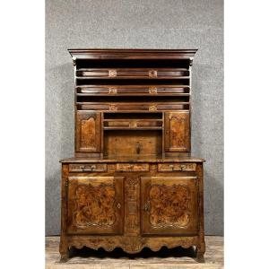 Bressan Louis XV Period Sideboard In Elm And Walnut 