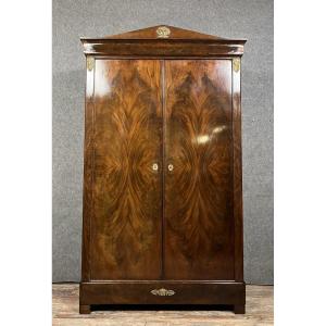 Empire Fronton Cabinet In Flamed Mahogany 