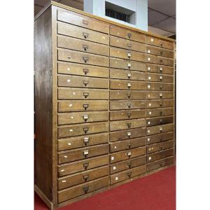 Professional Cabinet With Drawers For Apothecary, Notary, Collector Or Other 