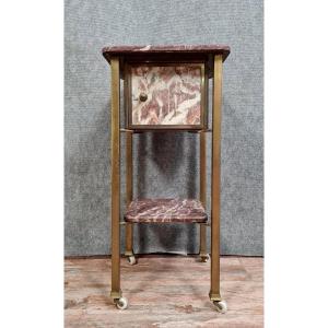 Marble And Gilded Brass Ceremonial Cabinet