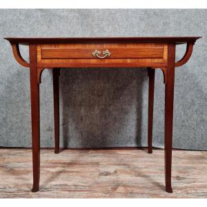 After Eugène Gaillard: Art Nouveau Period Center Desk Circa 1900