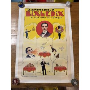 The Mysterious Bixlerix: Color Canvas Poster Circa 1920  