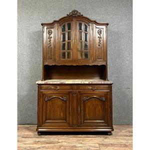 Napoleon III Period Two-body Buffet In Oak Circa 1850