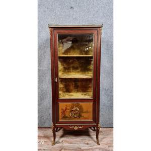 Louis XV Style Display Cabinet Stamped In Mahogany And Martin Varnish Circa 1860-1880