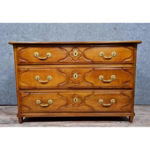 Louis XVI Period Chest Of Drawers In Solid Cherry Wood From The Second Half Of The 18th Century