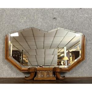 Art Deco Mahogany Mirror 