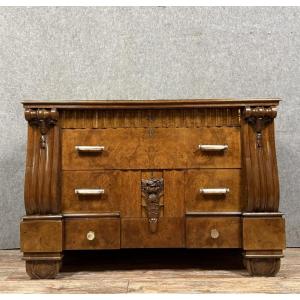 Large Art Deco Mahogany Chest Of Drawers 