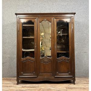 Large Louis XV Style Library In Solid Oak 