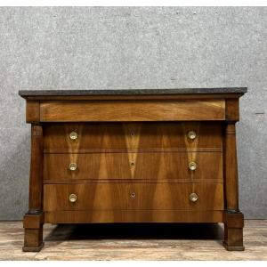 Empire Period Chest Of Drawers In Mahogany 