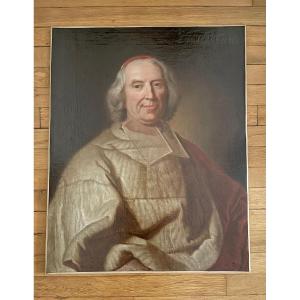 D'après Hyacinthe Rigaud (1659-1743) - Portrait Du Cardinal De Fleury