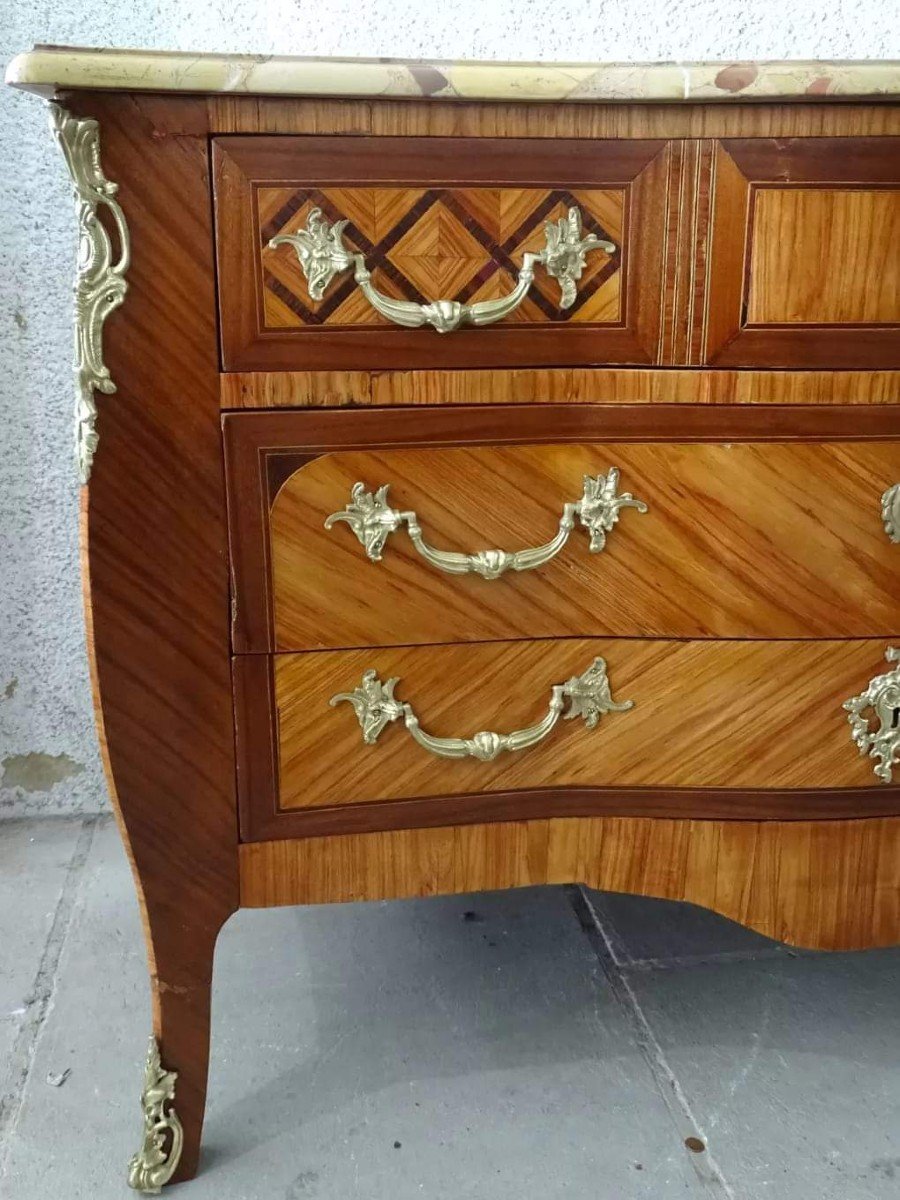 Louis XV Style Commode, 19th -photo-3