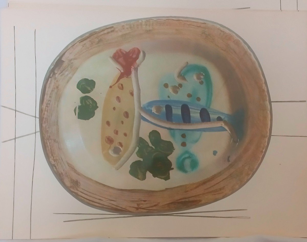 Lithograph-pablo Picasso-ceramic 1948-(after)