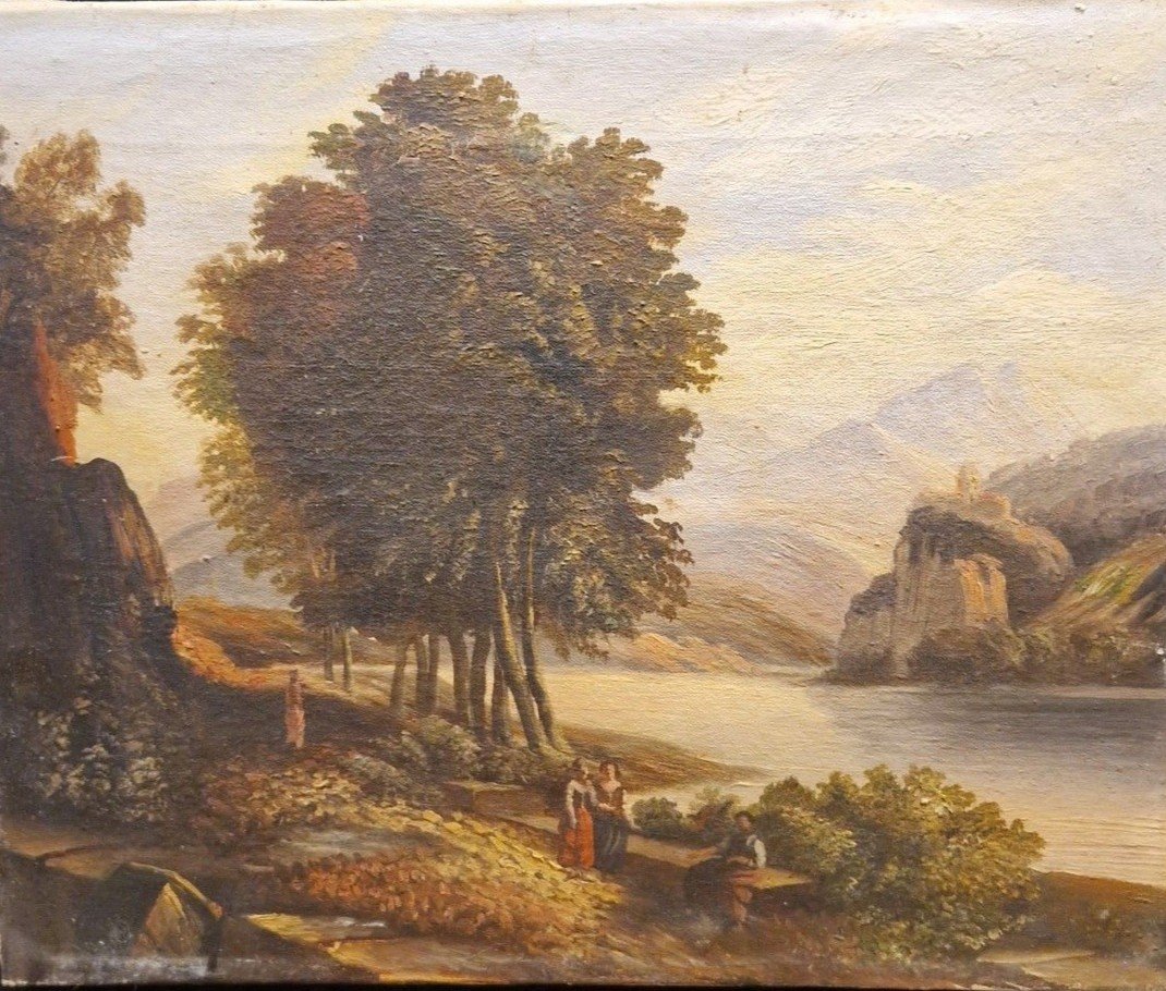 18th Century French School - Animated Landscape 