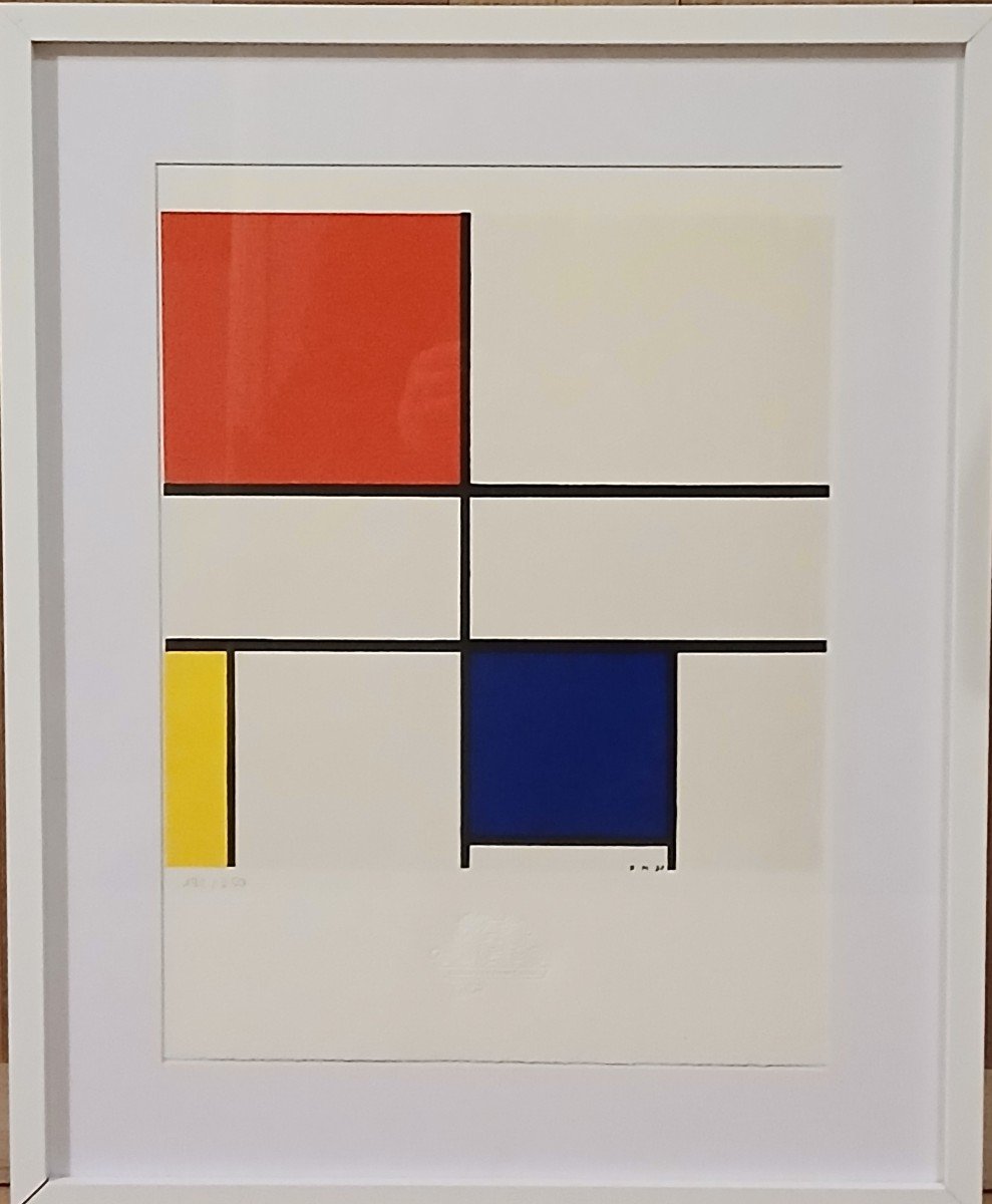 Lithographie-piet Mondrian