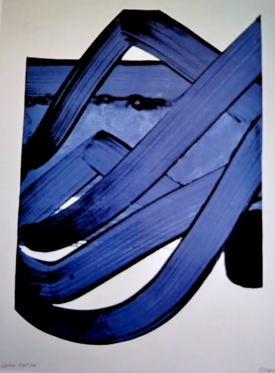 Pierre Soulages From After-serigraph No. 18 1988-photo-2