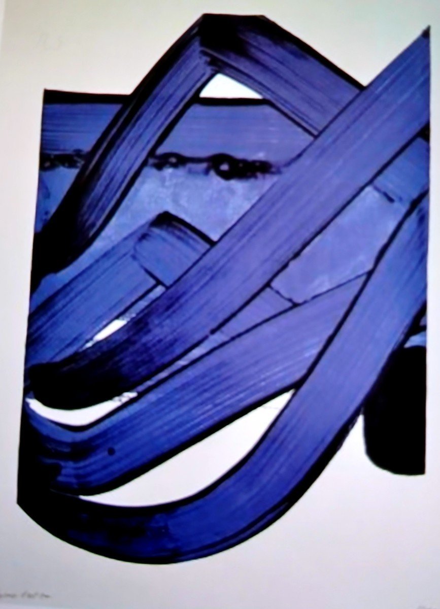 Pierre Soulages From After-serigraph No. 18 1988-photo-2