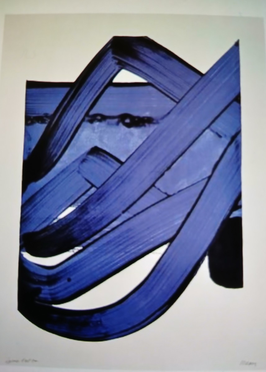 Pierre Soulages d'Après Sérigraphie N °18 1988