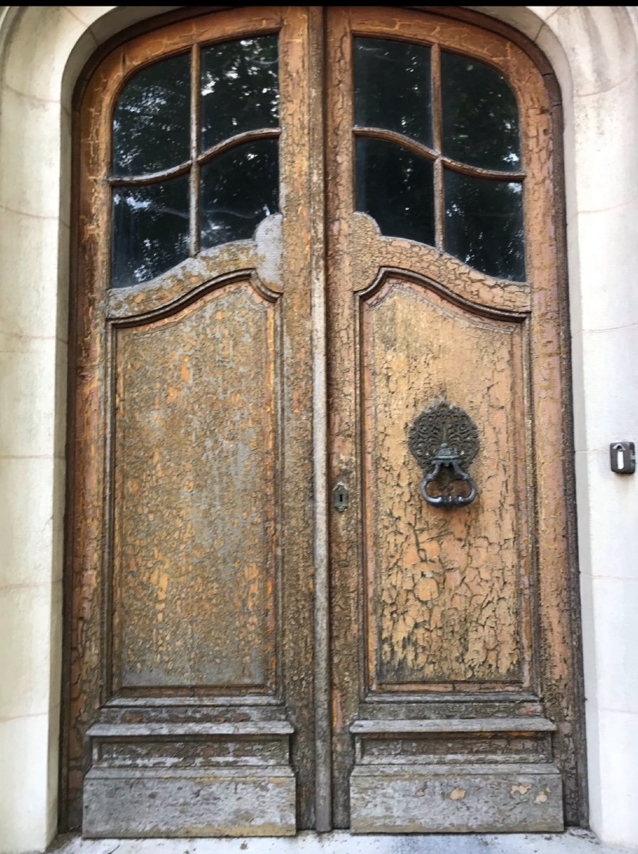 Porte D Entrée Louis XV Chêne -photo-5