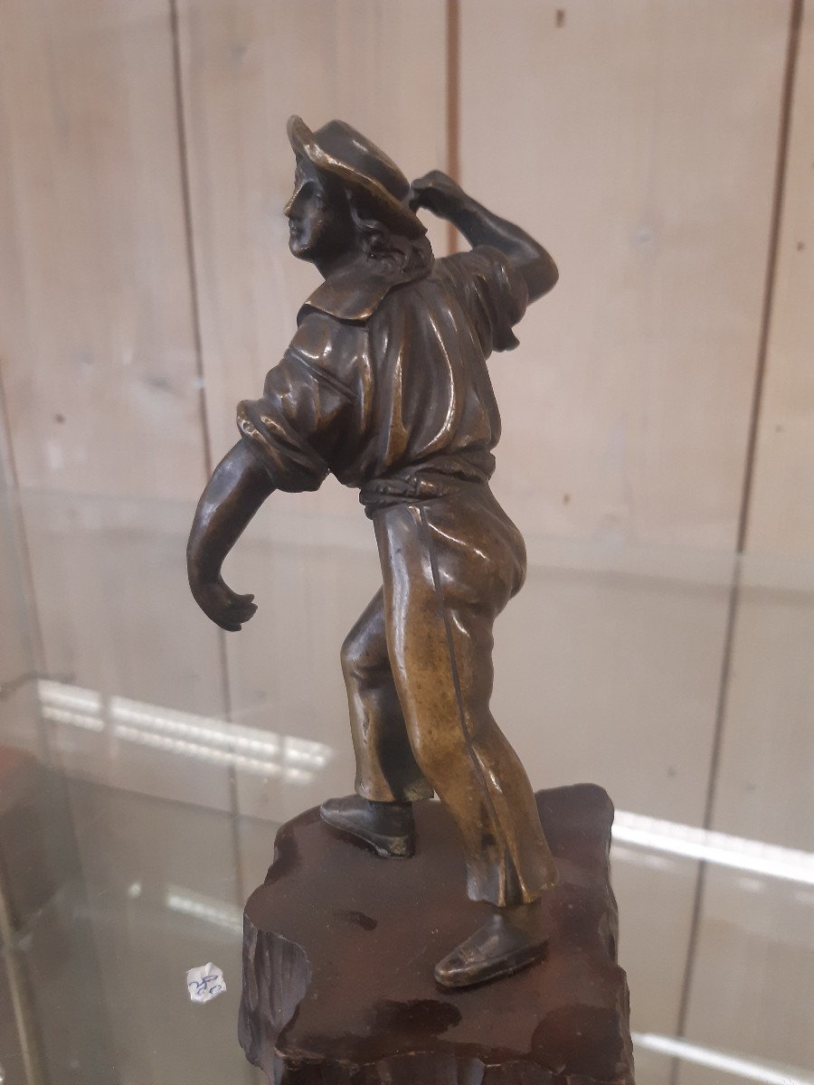 Danseur De Folklore En Bronze-photo-2