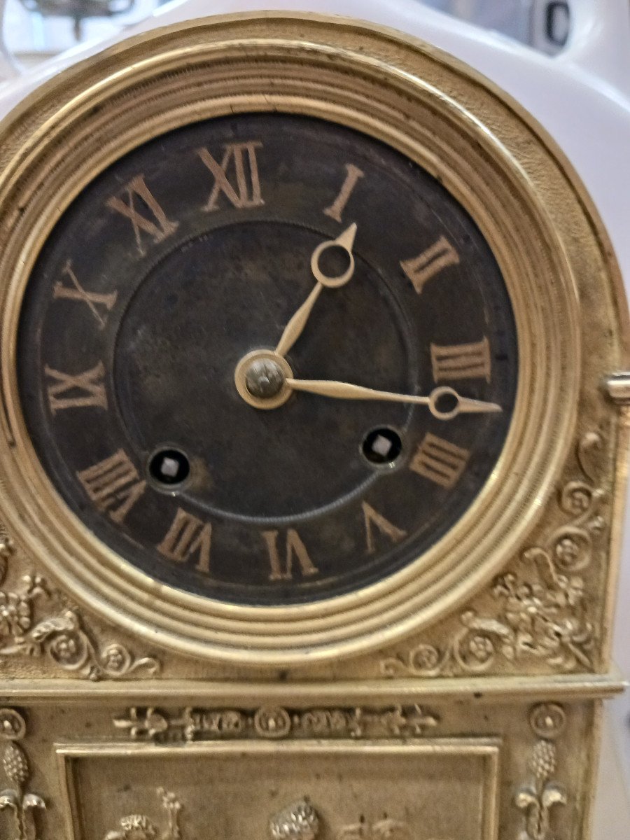 Bronze Terminal Clock, Restoration Period-photo-4