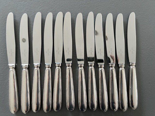 Christofle Cross Ribbon Cutlery Set 49 Pieces-photo-2