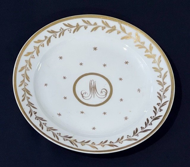 Manufacture De Locré Paire  d'Assiettes En Porcelaine XVIIIe Siécle -photo-1