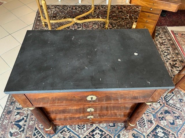 Petite Commode Empire En Acajou-photo-6