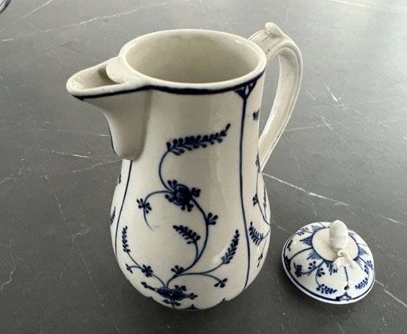 Small Porcelain Jug From Tournai Decor Immortelle From Saxony-photo-1