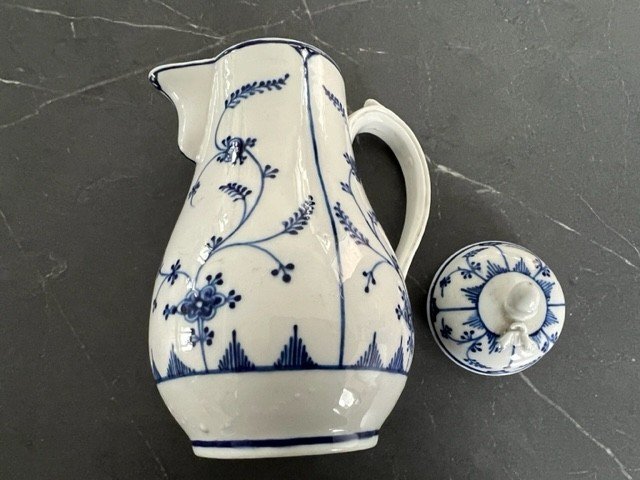 Small Porcelain Jug From Tournai Decor Immortelle From Saxony-photo-2