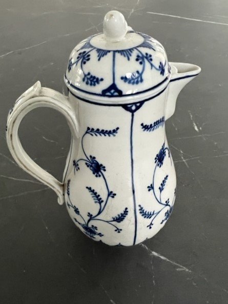 Small Porcelain Jug From Tournai Decor Immortelle From Saxony