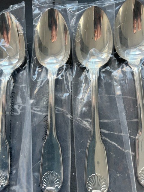 Christofle Vendôme Model 6 Large Table Spoons-photo-4