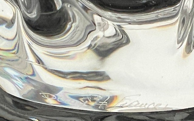 Large Daum France Cup In Free Form Crystal-photo-6