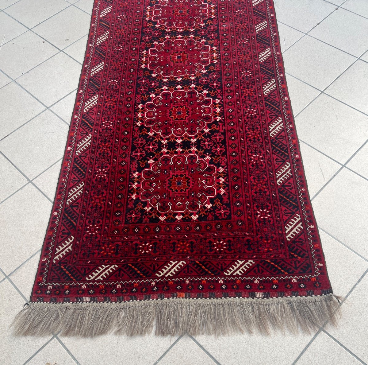 Ancien Tapis d'Orient En Laine Fait Main -photo-3