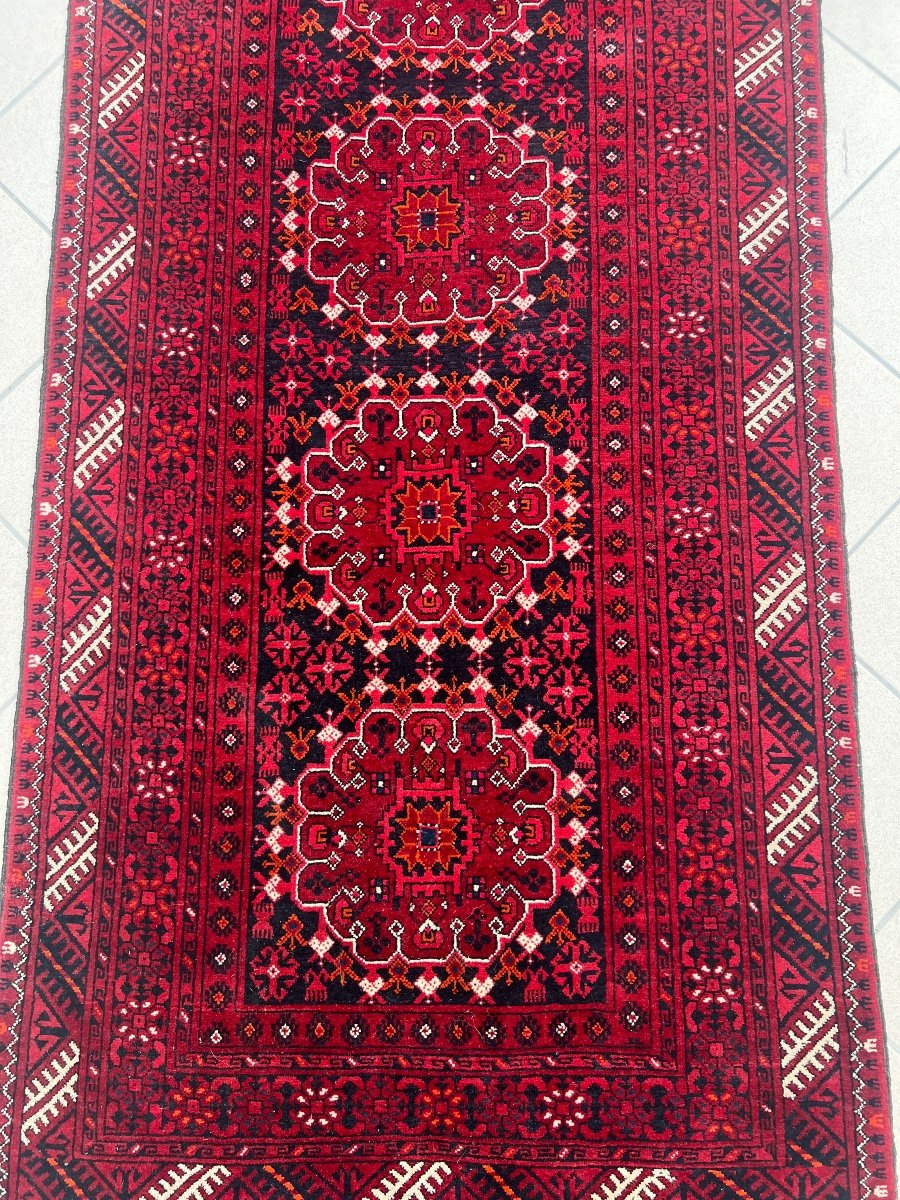 Ancien Tapis d'Orient En Laine Fait Main -photo-4