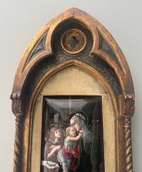 Walking Virgin And Child & Saint John The Baptist After Botticelli -photo-3